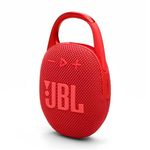 JBL Clip 5 Ultra-Portable Bluetooth Speaker with Integrated Carabiner, Big JBL Pro Sound, PlaytimeBoost, Waterproof Design and 12-Hour Playtime, Red