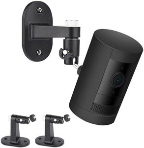 ALERTCAM 2Pack Adjustable Security Wall Mount Bracket for Stick Up Cam & Outdoor Cam Plus, Perfect View Angle for Your Surveillance Camera System - Black
