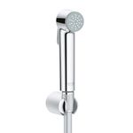 Grohe Tempesta-F Trigger Spray With Flexible Twistfree Hose Pipe And Holder | Health Faucet With 1250mm Hose Pipe | Jet Spray For Toilet With Powerful Cleaning | Starlight Chrome Finish | 27513001