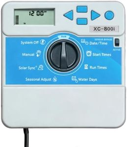 Upgrade X-Core XC800i Indoor Sprinkler Timer, Compatible with Hunter 8 Zone Irrigation Controller, Indoor Lawn & Garden Watering System, Easy Program, No Wi-Fi Required