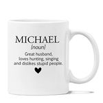 Custom Name Mug for Him/Her, Custom Name Noun Definition Mug, Personalized Name Mug Gifts, Name Coffee Cup, Name Mugs Gifts for Hubby/Wife/Friends, Customized Mug with Name 11oz 15oz