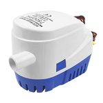 BACOENG 3/4" Bilge Pump 12v Automatic 750GPH with Float Switch, Blue