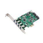 SYBA 4 Port USB 3.0 and 2 Port SATA III PCIe 2.0 X 1 Card VLI/ASMedia Chipset, SD-PEX50064