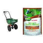 Scotts Turf Builder Edgeguard Mini Broadcast Spreader | Overseeding Mix Grass Seed & Starting Fertilizer