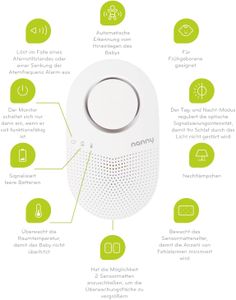 JABLOTRON Nanny Baby Breathing Monitor – BM-03 Infant Sleep Sensor