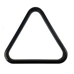 2 1/4"" INCH (57mm) 15 Ball BLACK Plastic AMERICAN POOL Triangle - 8 Ball Pool