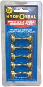 HydrOseal 12mm / 1/2" Tap Washers Valves with O-Ring - 10 Pack Made in Australia