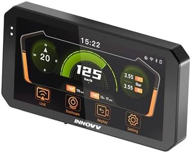 INNOVV N2 6" Apple Carplay Screen for Motorcycle, Touch Screen Wireless Apple CarPlay & Android Auto GPS Navigation System, 5G Wi-Fi, IP67 Waterproof, Bluetooth, Parking Mode, Siri, App Connect
