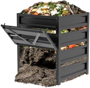 Trellume Compost Bin Outdoor -170 Gallon Composter with Rust-Proof Coating, Painted Finish, Large Compost Bin for Producing Fertilizer from Kitchen Waste and Fallen Leaves