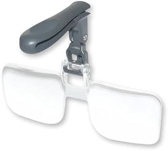 Carson VisorMag Hands-Free Hat Mounted Clip-On 1.75x Magnifying Lenses