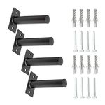 Wall Mounted Weight Plate Holder 2 Pair Storage Holder Fits 2” Olympic Weight Plate Power Rack CageQ