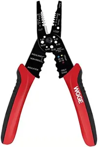 WGGE WG-015 Professional 8-inch Wire Stripper/wire crimping tool, Wire Cutter, Wire Crimper, Cable Stripper, Wiring Tools and Multi-Function Hand Tool.