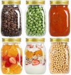 LIMILI Glass Jars with Lids, 6 Pack