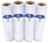 International Plastics Co. 18" 70 Gauge Plastic Stretch Film/Wrap 1200ft 500% Stretch Clear Cling Durable Adhering Packing Moving Packaging Heavy Duty Shrink Film (Clear, 4 Pack)