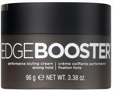 Style Factor EDGE BOOSTER Performance Styling Cream | Premium Hair Wax for Men | Matte Finish Texture Paste with Vitamin E | Natural Look, All-Day Strong Hold | Ideal for Dry & Damp Hair, 3.38 oz