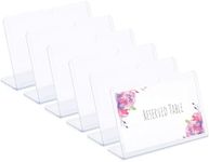 Juvale 6 Pack Clear Sign Holders 4x