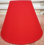 Lampshade for ceiling and table lamps, 30 cm Classic red