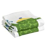 T-fal Textiles Double Sided Print Woven Cotton Kitchen Dish Towel Set, 2-pack, 16" x 26", Tea Kettle Print