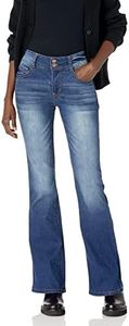 WallFlower Women's Flirty Curvy Flare High Rise Insta Stretch Juniors Jeans (Standard and Plus), Pia, 0