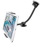 APPS2Car 13 inches Car Tablet Suction Windshield Mount Flexible Long Arm Goose-neck Compatible with 7-11 inch iPad & Tablet Long Reach Car Tablet Holder Windscreen