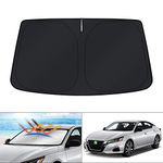 KUST Windshield Sun Shade Blocks UV Rays Sun Visor Protector Foldable Sunshade for Nissan Altima 2019 2020 2021 Keep Your Car Cooler