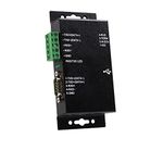 StarTech.com 1 Port Metal Industrial USB to RS422/RS485 Serial Adapter with Isolation ICUSB422IS (Black)