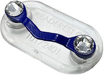 Readerest Magnetic Eyeglass Holder, Name tag, Magnet Badge Holder, Sunglasses Holder, Eye Glass Holder from Shark Tank, Made in USA (Blue with Crystal), Gifts for Mom and Dad