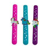 SIGNAL MART Unicorn Slap Bracelets for Girls Stylish Colorful Star Slap Wrist Band Bracelets for Kids Girls Unicorn Silicone Hand Band for Kids Girls Bracelet for Gift Small Girls (Multi) - 20 Pcs