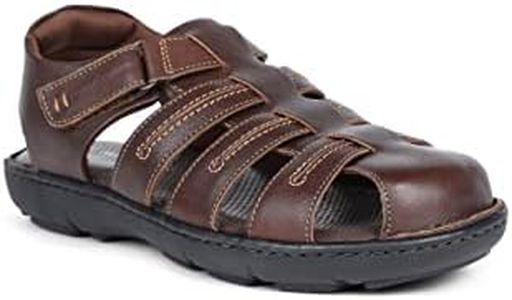Hush Puppies New Track Fisherman Men's Dark Brown Sandals - 8 UK (8644970)