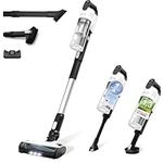 LEVOIT Cordless Vacuum Cleaner – Cleans up to 75 m², 100,000 RPM Brushless Motor, Anti-Hair Wrap, 5-Level Filter, Hard Floor 99.7% Clean, 8-in-1 Accessories for Pet Hair & Hardfloor, LVAC200 Black