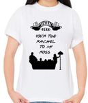 URBAN PENDU Friends You're The Rachel to My Ross Women's Printed Cotton Blend Regular Fit Tshirt (White). (XX-Large)