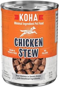 KOHA Minimal Ingredient Chicken Stew for Dogs, High Protein Limited Ingredient Dog Food, 12.7oz Cans (Case of 12)