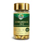 Zandu Ashwagandha KSM-66 (600 mg high dose formula) Tablets | Clinically Proven for 72% Decrease in stress and anxiety levels I Boosts Energy & Strength | 60 tablets I 100% Pure Root Extract