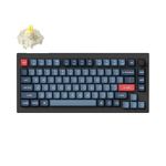 Keychron V1 Max Wireless Custom Mechanical Keyboard, QMK/VIA Programmable 75% Layout Bluetooth 5.1/2.4 GHz/Wired RGB with Hot-swappable Gateron Jupiter Banana Switch Compatible with Mac Windows Linux