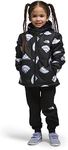 THE NORTH FACE Boys' Reversible Mount Chimbo Full Zip Hooded Jacket, TNF Black Next Gen Logo Print, 5