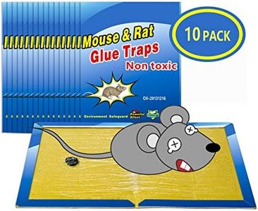 Piège à Souris Pièges à Rats, 10 Plaques Collantes Souris, Plaques de glu Anti Souris Anti Rat - Grande Taille 8"x12"