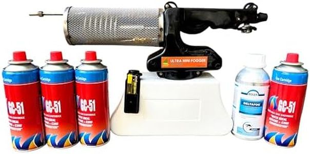 SHoRI Ultra Mini Fogger (Made in India) – Heavy Duty Portable Fogging Machine for Mosquito & Pest Control Easy Operation | Ideal for Home, Garden & Outdoor Use (Fogger + 4 Gas Cans + Deltafog 500ml)