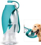 KUTKUT Dog Water Bottle for Outdoor Walking | Pet Water Dispenser Feeder Container portable with Drinking Cup Bowl Outdoor Hiking, Travel for Puppy, Dogs, Cats (580 ml)