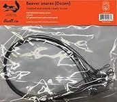 Beaver Snares - 12 Pack - Ready to use, Effectively captures Beavers - Snare Wire Trapping (KEEFLOCK - Locking System)