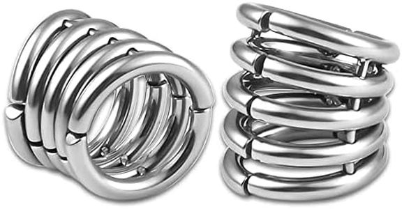 Casvort 2 PCS Hypoallergenic 316 Stainless Steel 00G/3/4'' Stacked Ring Cuffs for Stretched Lobe Ear Gauges Plugs Ear Tunnels Stretcher Earring Studs Clip on Cartilage Body Piercing Jewelry, For Ear