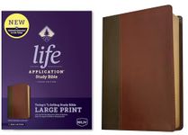 NKJV Life Application Study Bible, Third Edition, Large Print (LeatherLike, Brown/Mahogany, Red Letter)