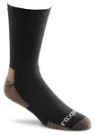 FoxRiver Unisex's Value Medium-Weight Work Crew Socks (3 Pair Pack), Black, L (Pack of 3)