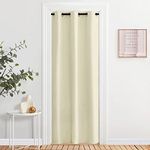 NICETOWN Blackout Room Darkening Curtains/Window Panel Drapes, Thermal Insulated Light Blocking Curtain Draperies, 1 Piece, 42 x 84 Inches Length, Beige