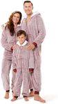 The Big Softy Christmas Onesies Adult & Kid, Red Teddy Fleece Matching Christmas Onesie for Family, Onesie Pajamas Women, Men