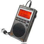 Retekess TR110 Portable Digital Radio,FM/SW/MW/SSB/AIR Multi Band Radio,Mini Pocket Compact Radio,Level 9 Stirless,Charge Via the USB,External Antenna,DSP Technology,Clock,Outdoor