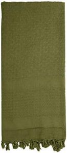 Rothco Shemagh Solid Coloured Tactical Scarf, Olive Drab