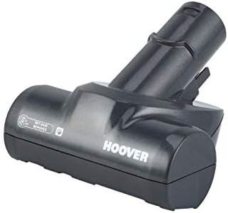 Hoover 35601796 Vacuum Cleaner Mini Turbo Brush, Original Accessory, for Carpets, Linen and Soft Furniture, Animal Hair, Compatible with Hoover Freedom, Freedom Handy, Black