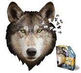 Madd Capp Puzzles - I AM Wolf - 550 Pieces - Animal Shaped Jigsaw Puzzle