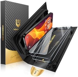 UNBREAKcable for iPhone 16 Screen Protector [Quick-Installation Box] 3-Pack 9H+ Hardness Shatterproof Tempered Glass [99.99% HD Clear] [Case Friendly] [Bubble Free] for Apple 16 6.1 inch