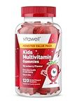 Vitawell Kids Multivitamin Gummies | 120 Strawberry Flavour Gummies | Monster Pack | 2 Months’ Supply | Two a Day Chewable Kids Multivitamin | 9 Essential Children’s Vitamins | by Vitawell